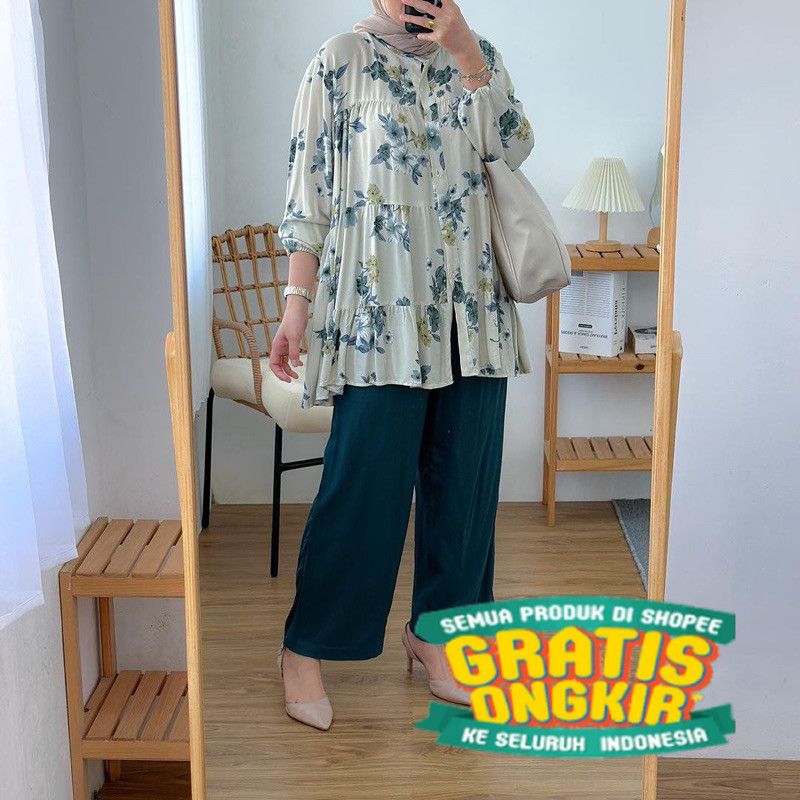 Setelan wanita Jumbo // MEERA ONE SET VIRALL/ Menyala