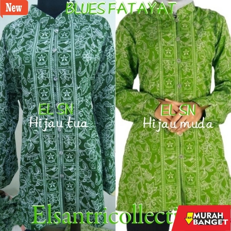 Atasan Wanita Kekinian Blues Fatayat Atasan Fatayat Tunik Fatayat Baju Fatayat wanita
