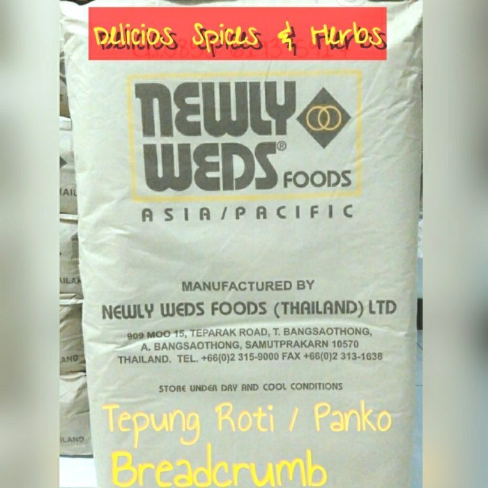 

[Ready] Breadcrumbs White 1 kg/ PANKO FROM THAILAND / Tepung Roti/ Panir