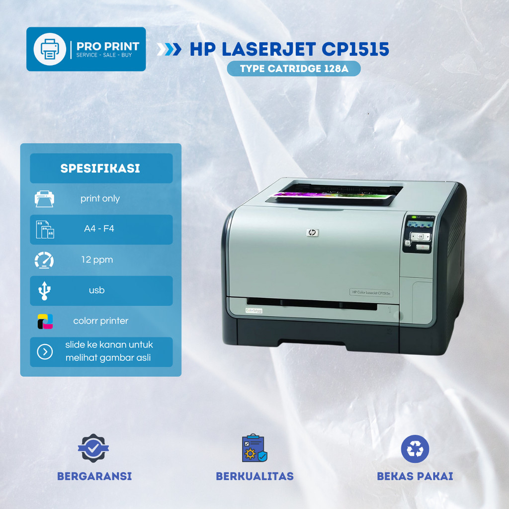 Printer Warna Hp Laserjet CP1515 Kertas A4 F4 Printer Stiker Undangan