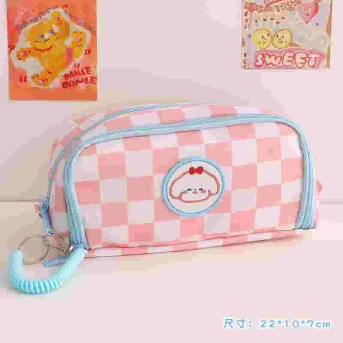 

✨LARIS✨ -Tempat Pensil Kartun Beruang Kotak Pensil Astetik Lucu Korea Import - Biru