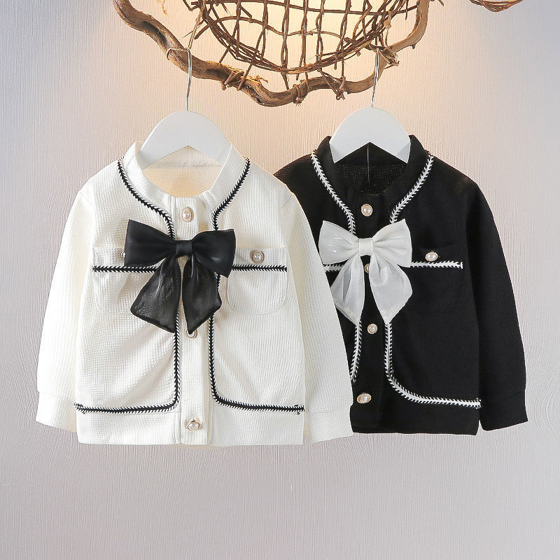 BEST SELLER ~[352316] - Atasan Jaket Cardigan Gaya Korea Import Anak Perempuan - Motif Neat Strip PR