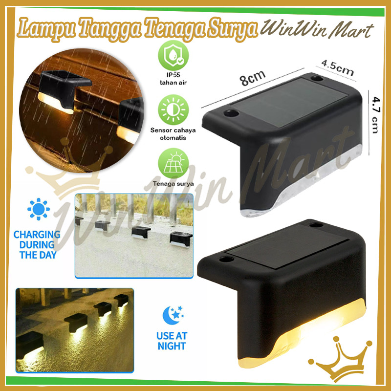 Lampu Tangga Tenaga Surya/Lampu Tangga Pagar Solar Waterproofa/Lampu Led Tangga Tenaga Surya