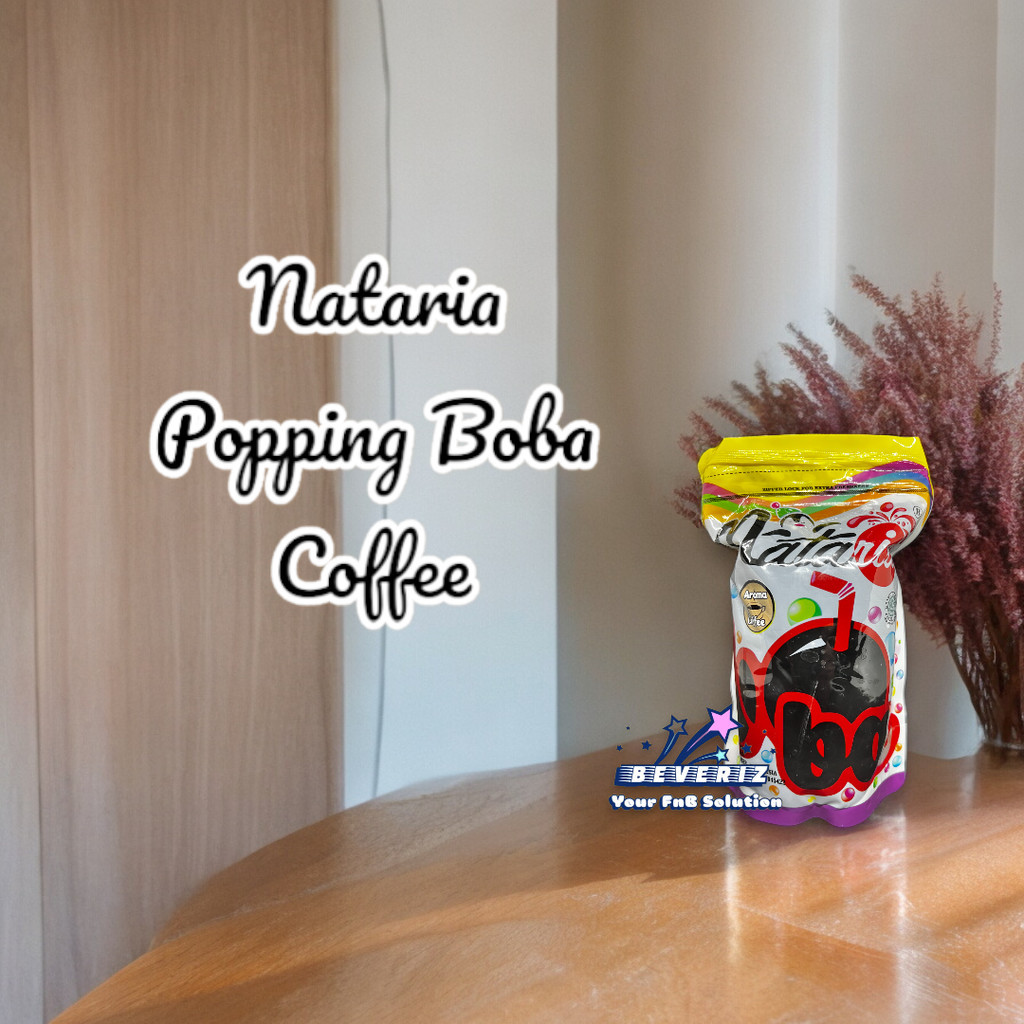 

Nataria Popping Boba Coffee 500 Gram | Jelly Mutiara | Topping Minuman Kekinian Pecah Dimulut