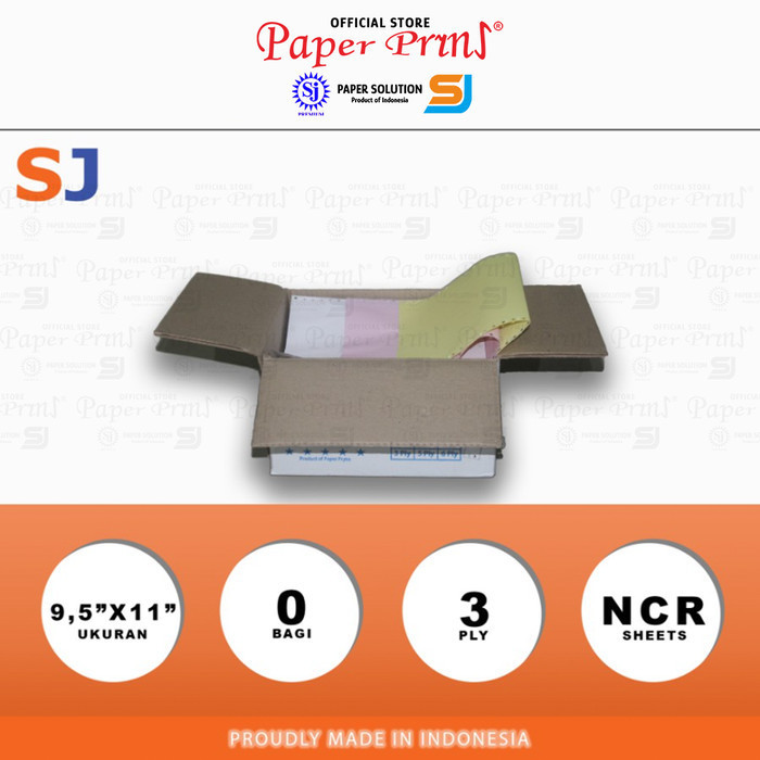 

✨BISA COD✨ -SJ Orange Kertas Continuous Form 3PLY NCR 9,5" x 11
