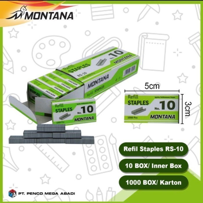 

Isi Staples stapler kecil perbox isi jepretan hekter Ready COD