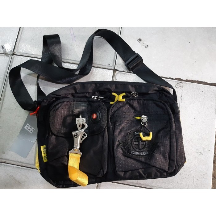[TERMURAH] Tas Selempang Tough Army 5547 Tas Tough Army Tas Selempang Pria - Hitam