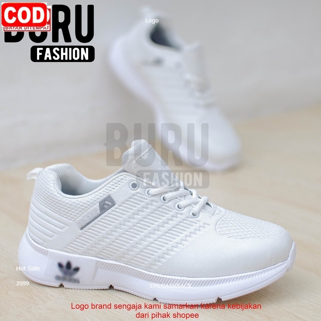 Sepatu sneakers putih wanita pria Sepatu olahraga putih - sepatu wanita pria - Jogging santai senam