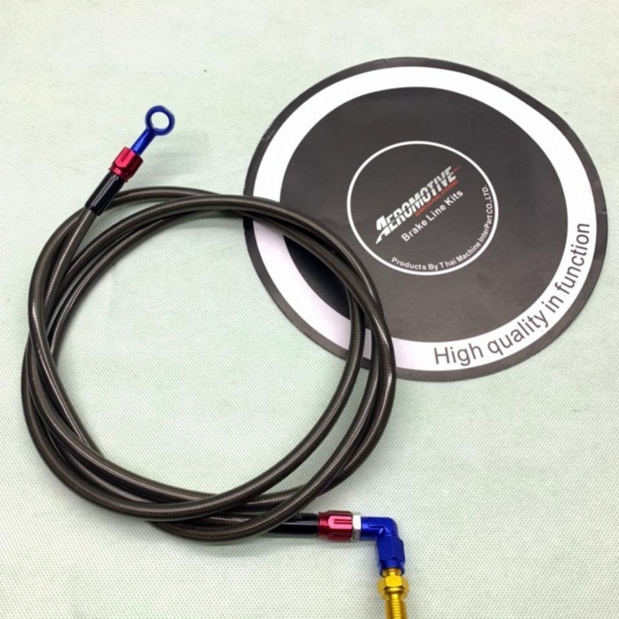 selang rem belakang 215 cm nmax xmax pcx adv selang rem 215 cm karbon - Hitam -RCHD89