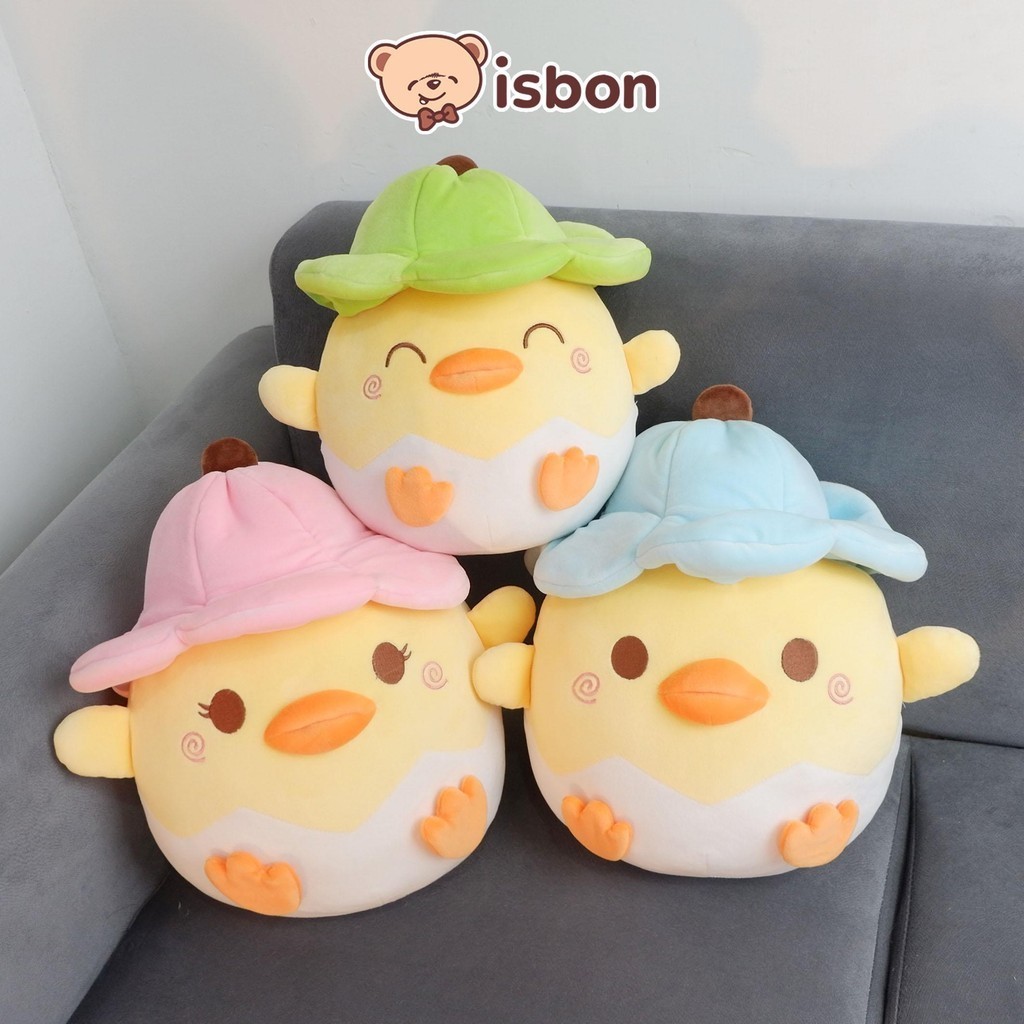 ISTANA BONEKA Telur Bebek Menetas With Topi Lucu Egg Duck Ekspresi Unik Mainan Anak Hadiah Ulang Tah