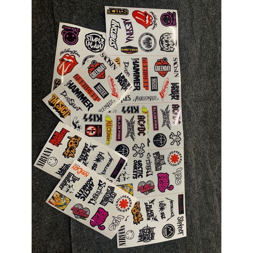 

50 PCS STICKER BAND RANDOM ANTI AIR UNTUK LAPTOP CASE TUMBLER KOPER HP DLL STIKER BAND