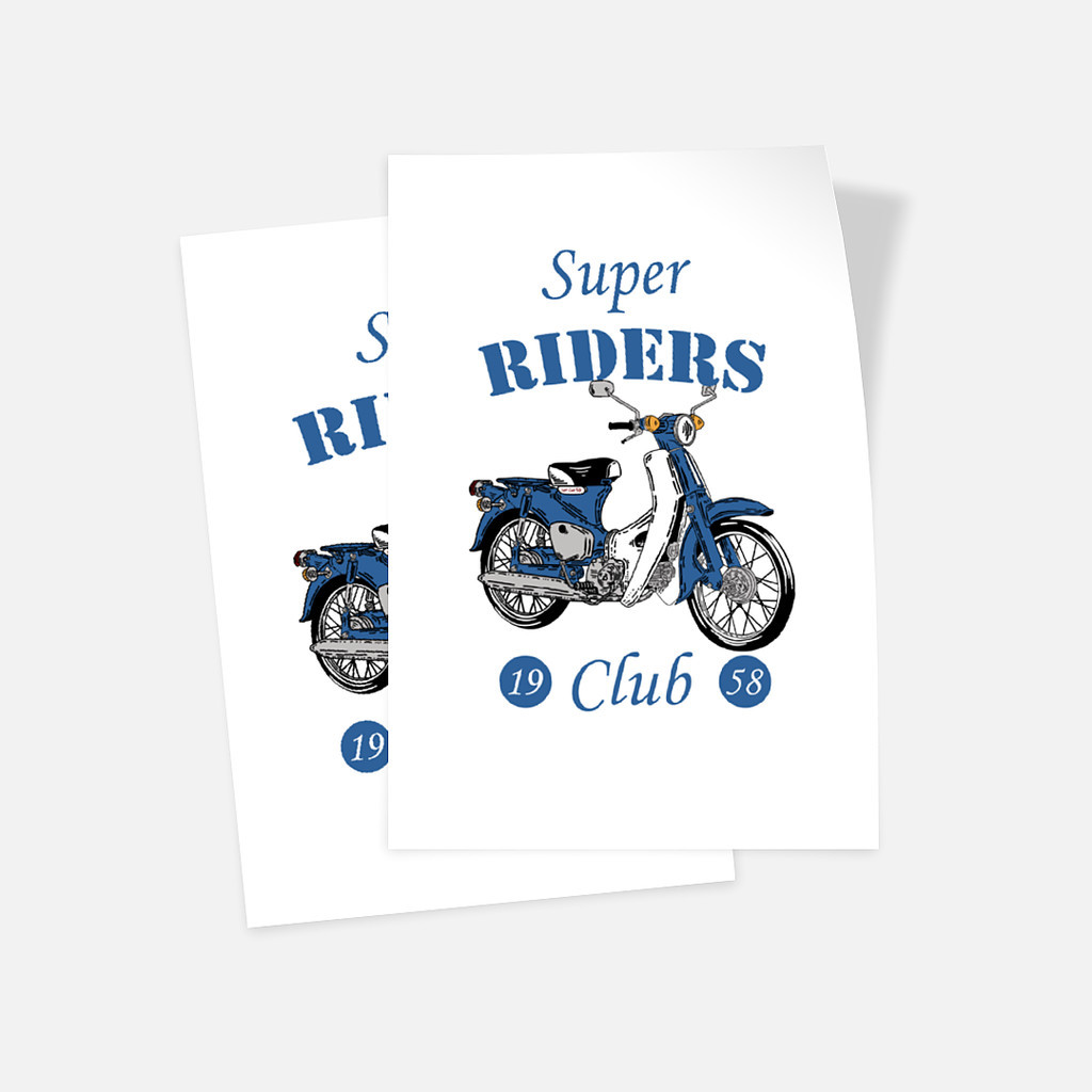 

Glossy Sticker - Set of 2 Super Riders Club