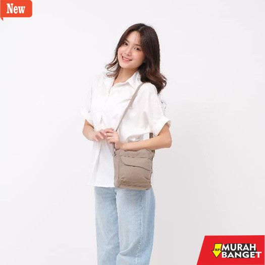 tas selempang wanita shopee haul Himeku POO Slingbag Kanvas Premium - Tas Selempang Wanita Lucu