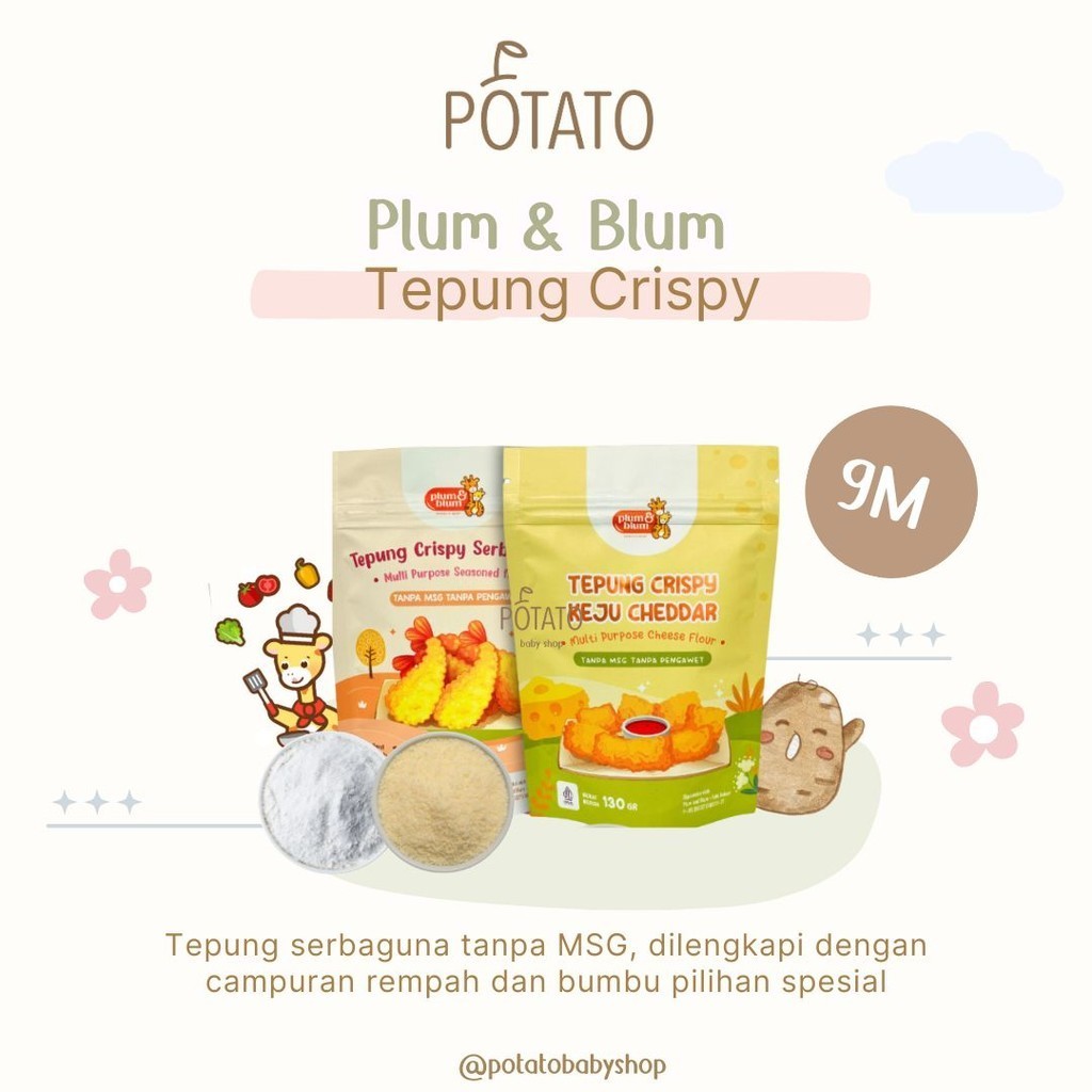 

Plum & Blum - Tepung Crispy Serbaguna / Tepung Bumbu Serbaguna - 1 Pouch