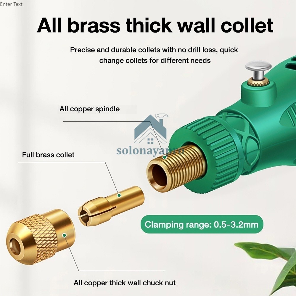 Gengsilegi89 - Bor Mini Listrik 12V 15000Rpm Mini Drill Gerinda Elektrik Alat Ukir Kayu Amplas