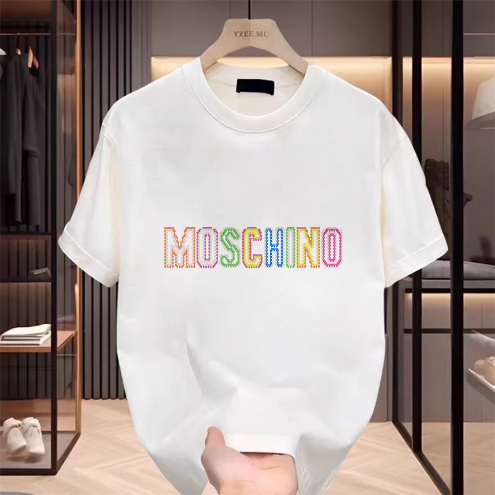 INXX Merek trendi T-shirt Oversize “moschino” Kaos Pria Distro Original 100% Premium QQ1138