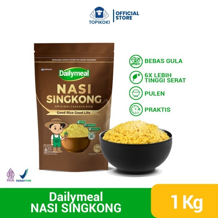

[[ K23 - BEST SELLER ]] DailyMeal Rice Nasi Jagung 1 kg - Singkong