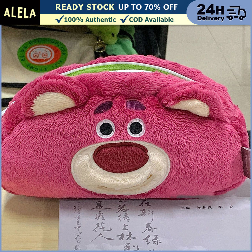 

Kotak Pensil Case Bulu Aesthetic Karakter Lotso Alien 2 Sisi Tas Pouch Alat Tulis Anak Lucu