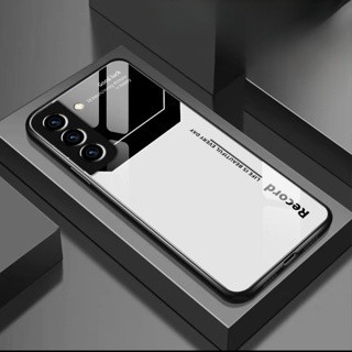 Samsung S21fe / S21 FE casing tempered glass case fashion silikon back cover