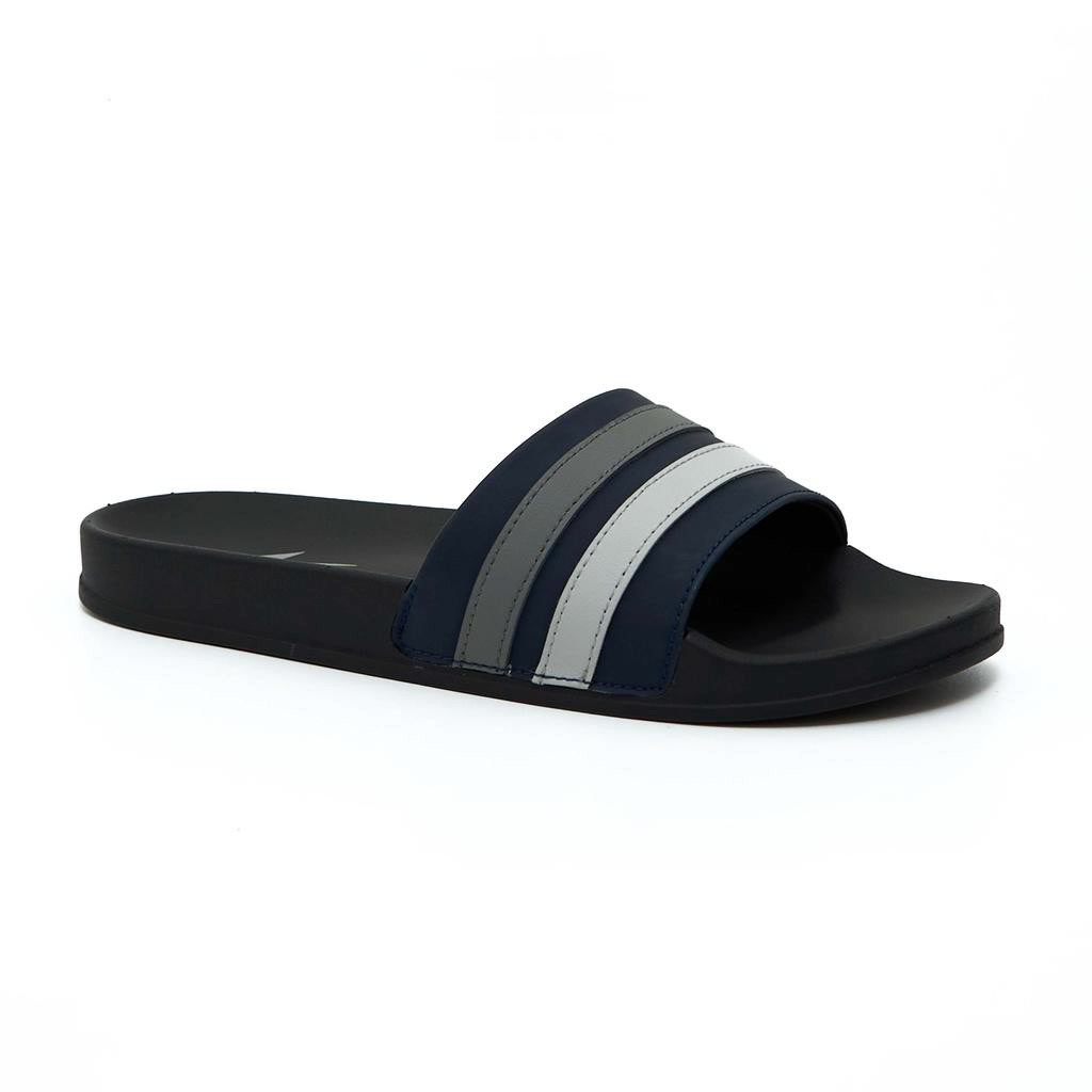 Ando Sandal Selop Slip On Rapha Pria Dewasa - Navy/Abu Tua/Abu Muda Awet