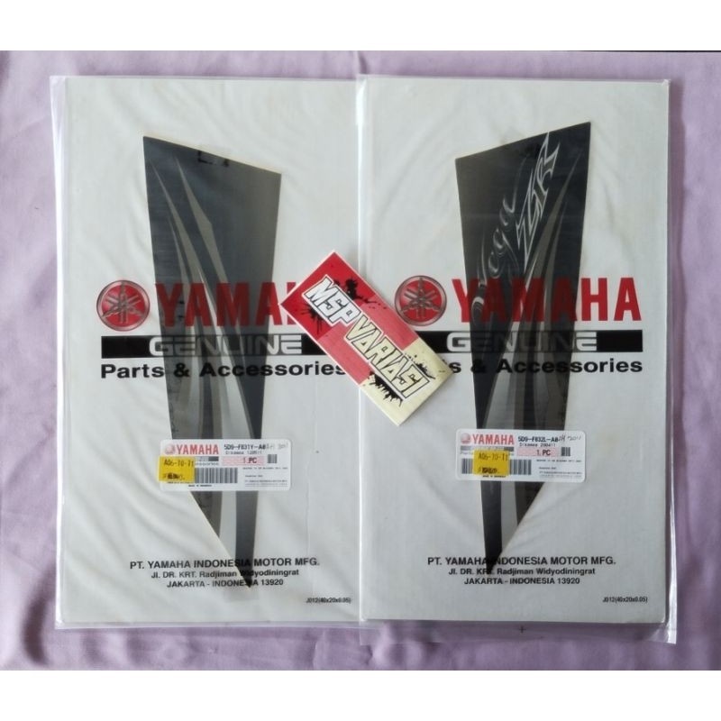Striping Motor Yamaha Vega ZR 2011 Hitam Original Ori asli Yamaha Genuine Part