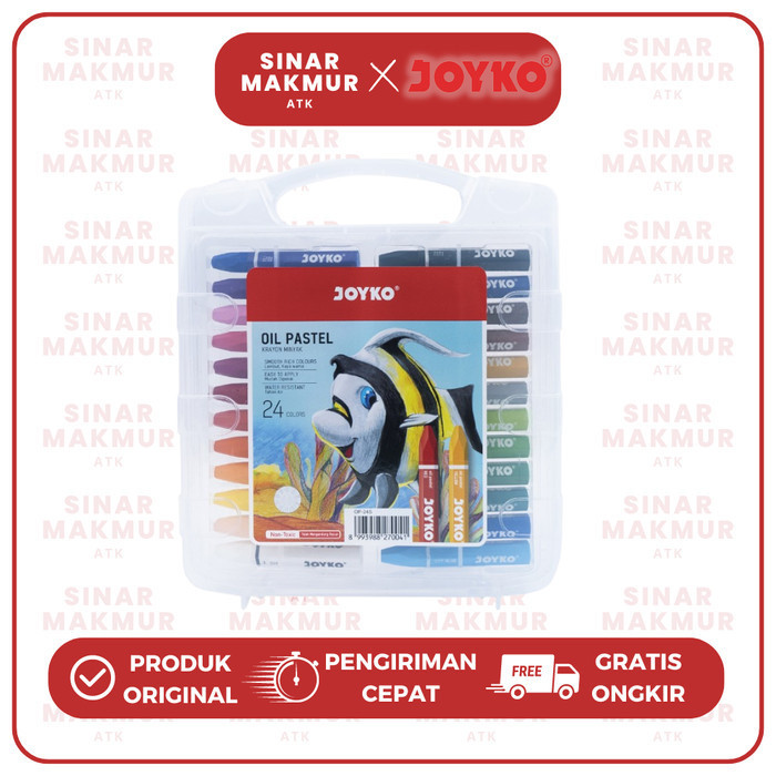 

Crayon/Oil Pastel/Krayon Minyak 24 Warna Joyko OP-24S (Set)