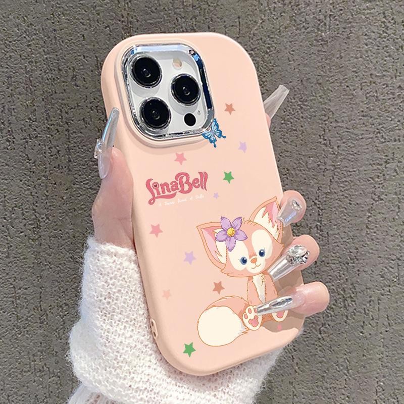 Casing Hp For Samsung A32 5G A34 M32 Oval Plating Lens Cartoon Clarabelle Silicone Case