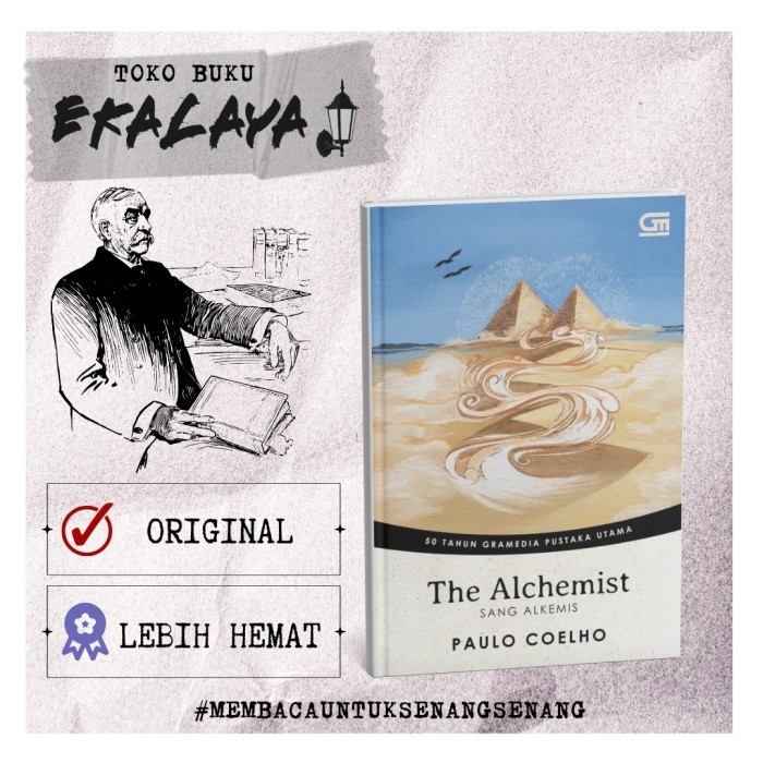 Buku Novel Klasik THE ALCHEMIST (Edisi Spesial 50th Gramedia) - Paulo Coelho