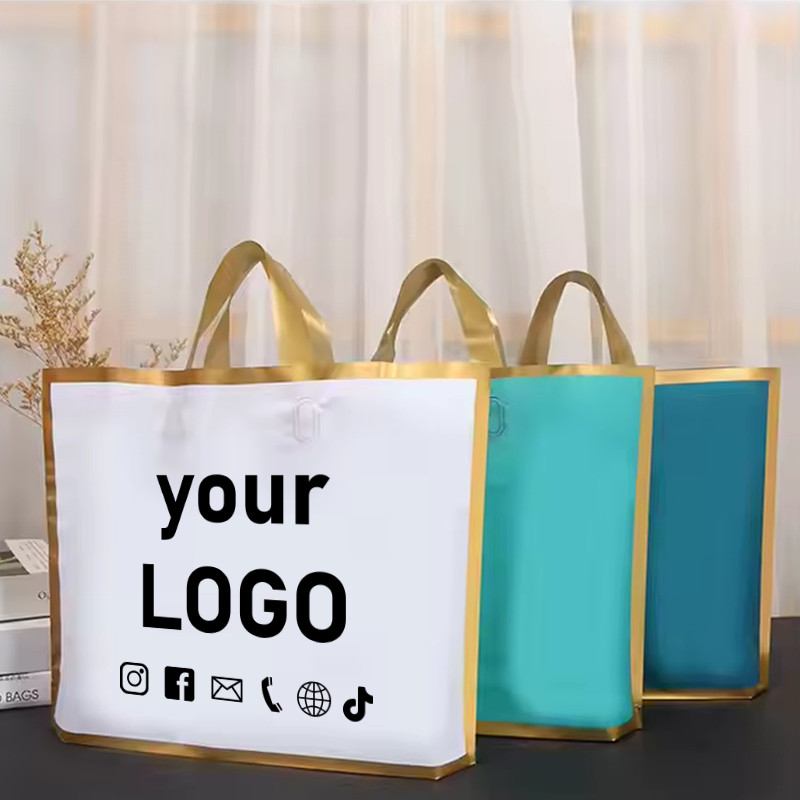 

Phnom Penh Frosted Store Shopping Bags Plastic Bags Festival Event Gift Bags Wedding Party Packaging Bags Custom Printed Logo