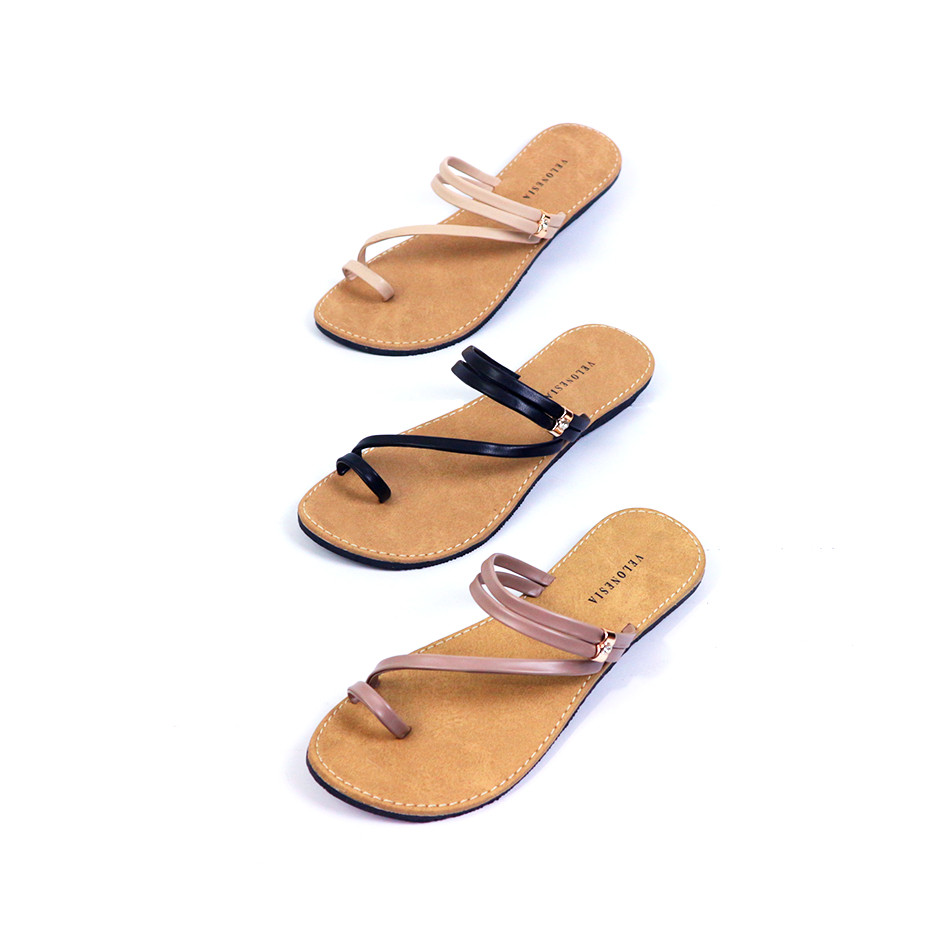 Sandal Wanita Jepit Jempol Kekinian Sendal Jepit Wanita Ala Korea Anti Licin - Gilda