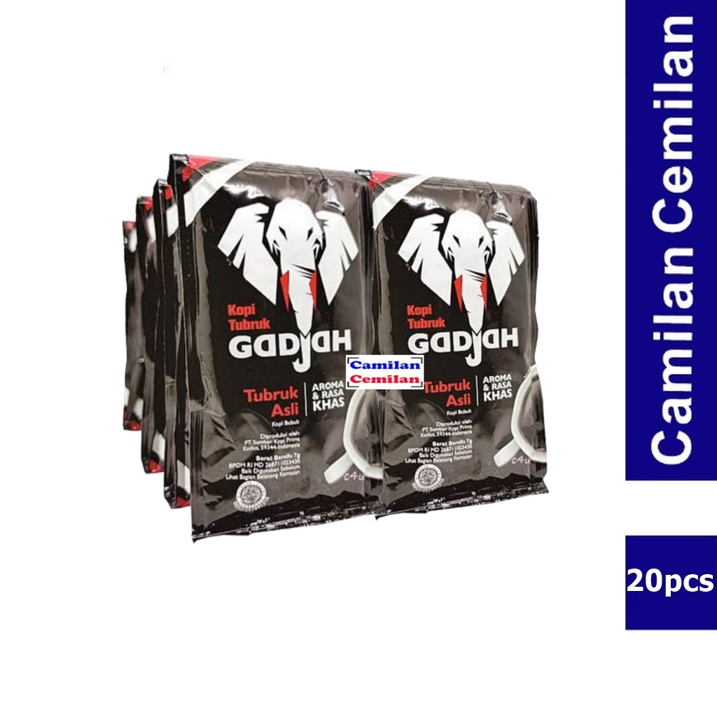 

Kopi Tubruk Gadjah Asli Renceng isi 20 pcs x 6 gr