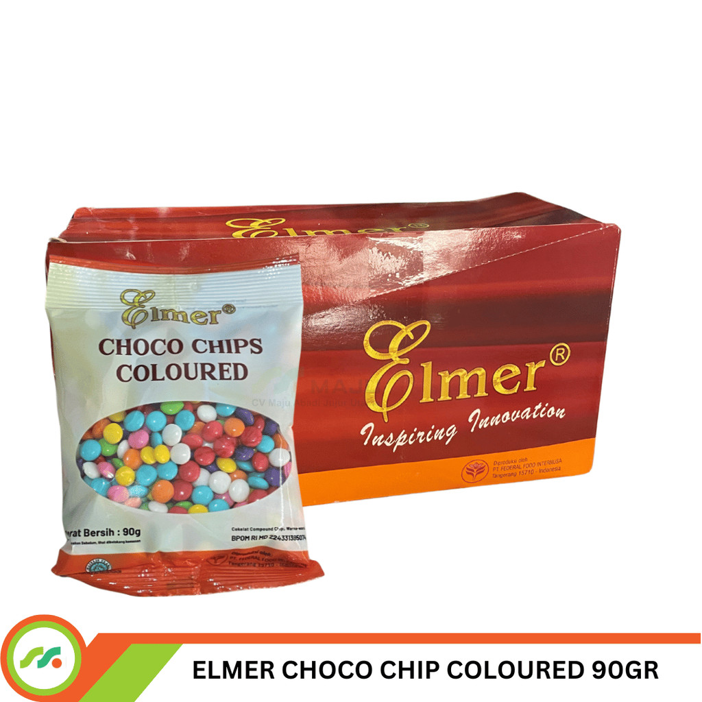 

ELMER CHOCO CIP COLORED HR 90GR PER BAG ISI 12