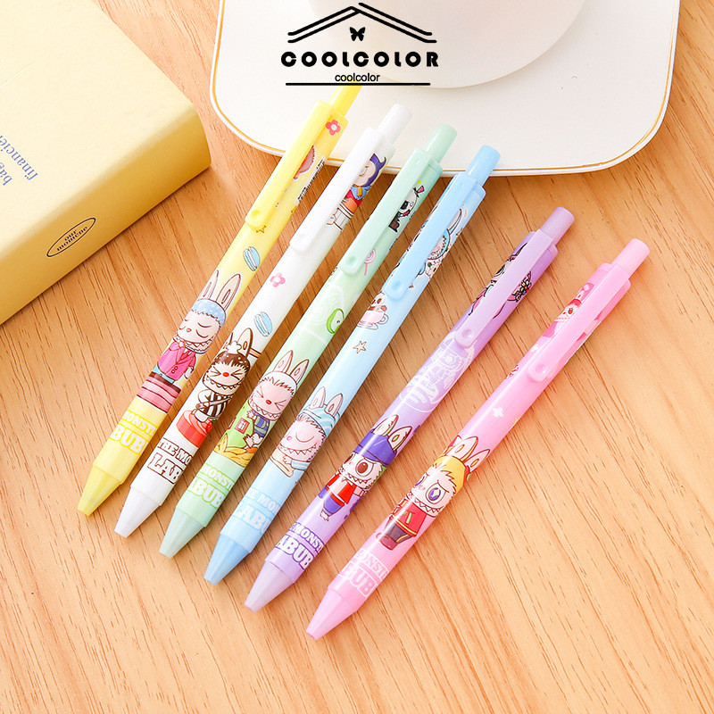 

COD❤️Pena Netral Labubu Pena Latihan Kepala ST Siswa Pena Tanda Tangan Berbasis Air Kantor Lucu-CL