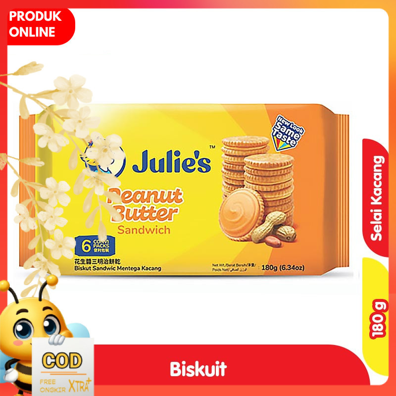 

Julie's Biskuit Sandwich Selai Kacang 180 g