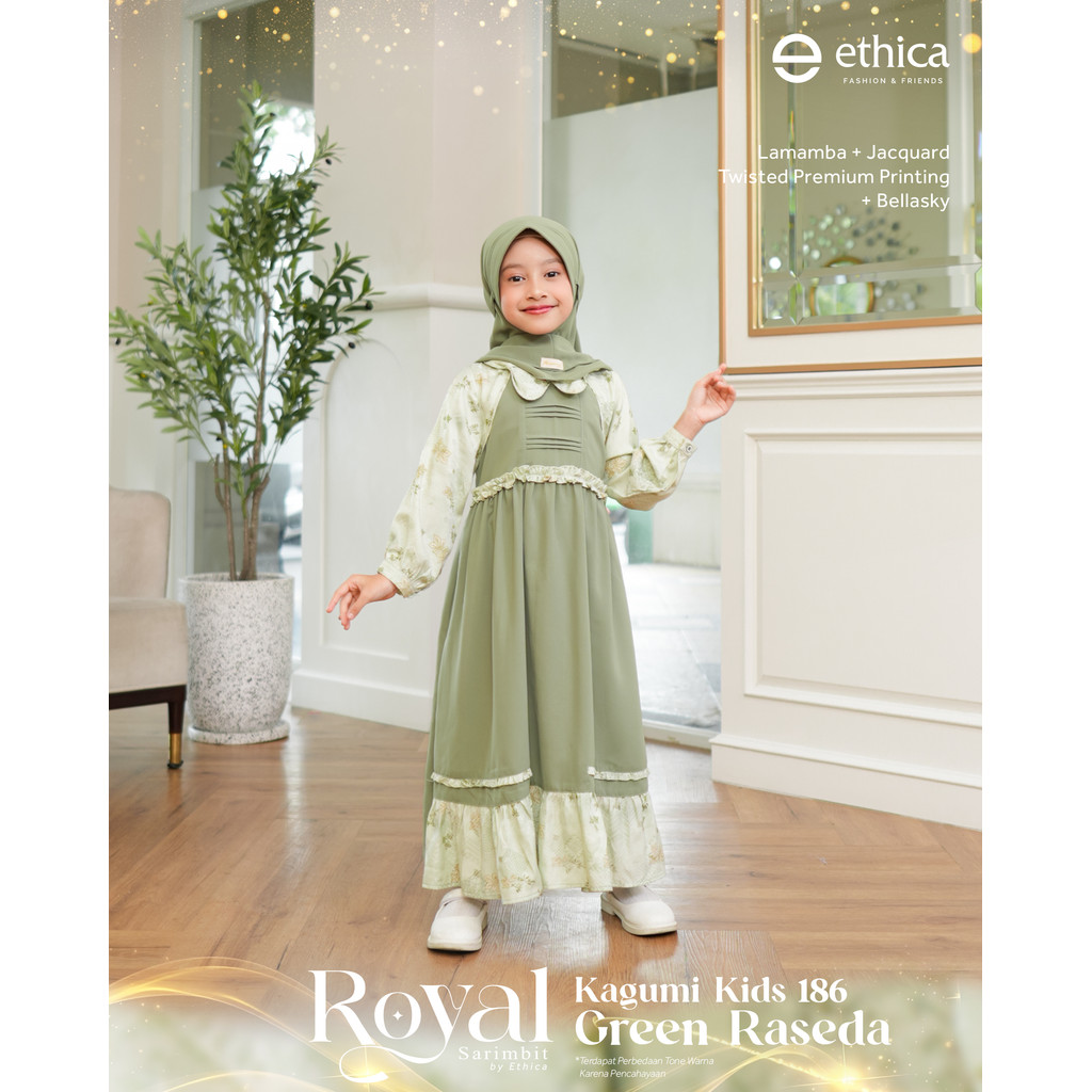 /Nuhaashop/ Sarimbit Lebaran Gamis Anak Premium Kagumi Kids 186 By Ethica