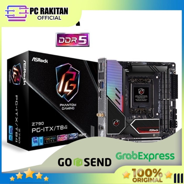 ASROCK Motherboard Z790 PG-ITX/TB4 WIFI (DDR5, LGA 1700) Mini itx