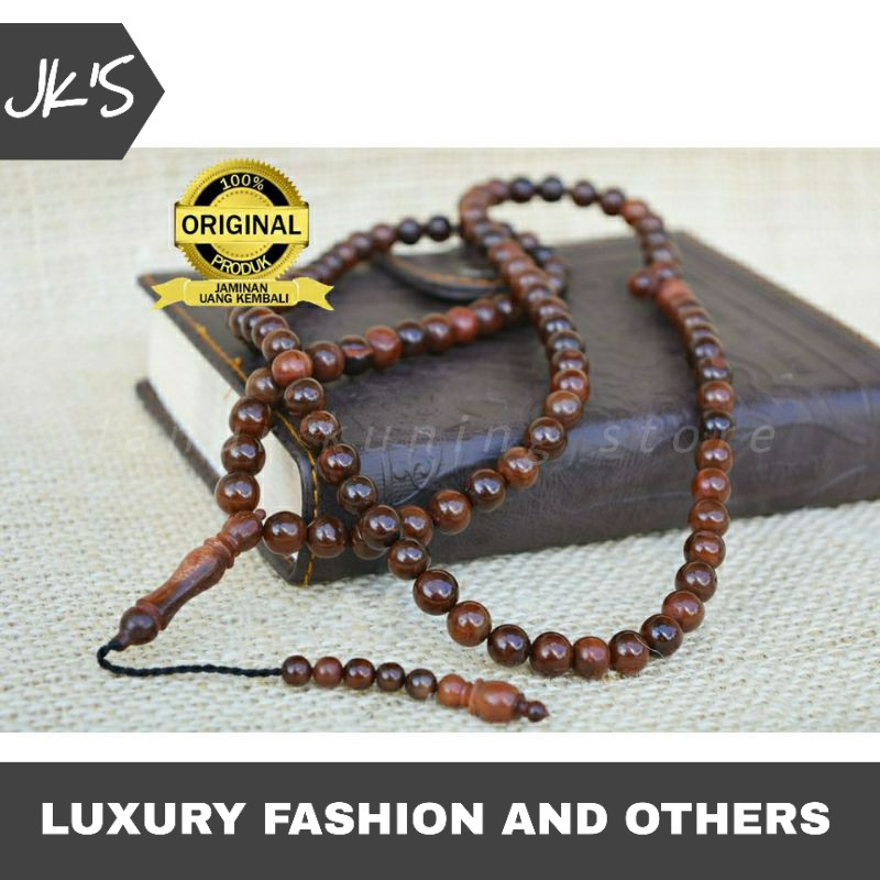 Tasbih kokka Asli 8,5 mm / Tasbih Kaukah Original 8,5 mm / Tasbih Kokka kaukah Oroginal