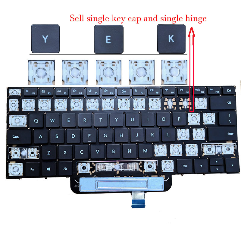 

Key Scissor Clip butter Hinge bracket For HuaWei MateBook14s/13S EMD-W56/W76 HKD-W56/W58 MRG-16 HKF-16 KeyCap Keyboard Keychain