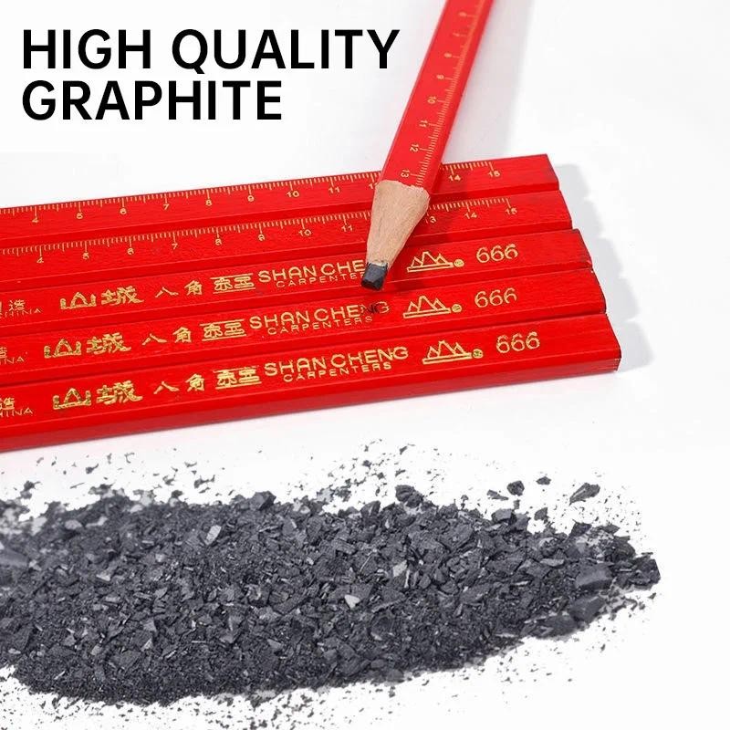 

10Pcs Pencil Set Thick Core Back to School Supplies Professional Carpenters Art Supplies Stationery Items DIY Painting Drawing