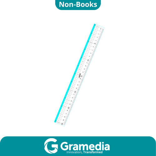

[Gramedia Cijantung] ESTUDEE GRAPHIC RULER 30CM BLUE ES-R030