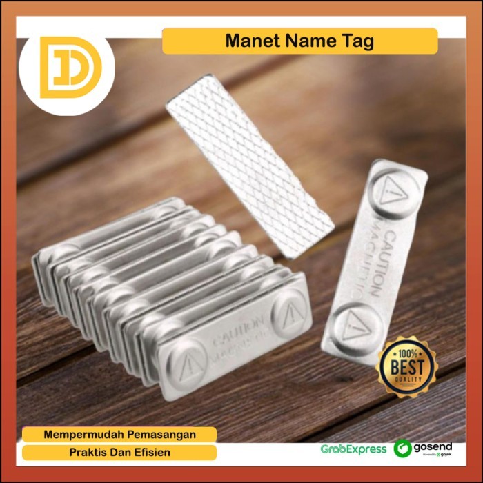 

Magnet Name Tag Dada Mangetic Pasang Papan Nama Praktis Tempel Pengenal Seragam Sekolah Nametag Double Tape Harga Satuan