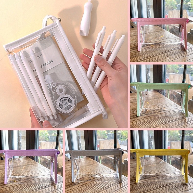 

Japanese Large-Capacity Transparent Pencil Case Student Stationery