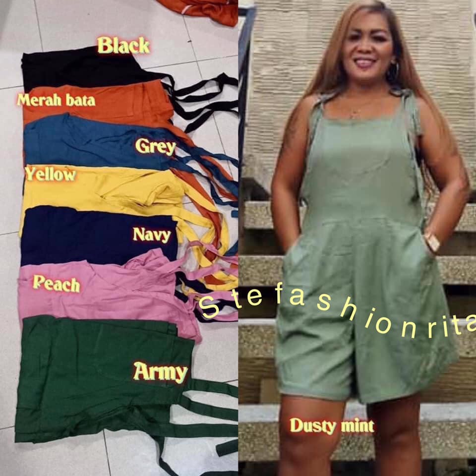Baju Keren Import Termurah kekinian Korean Style / Jumpsuit bali jumpsuit jumbo pendek
