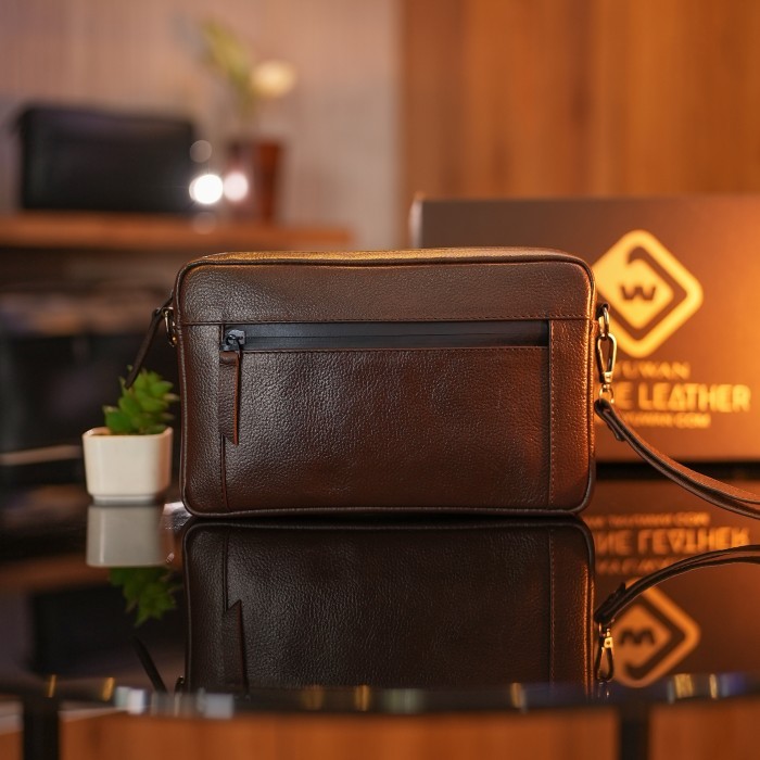 Handbag Pria Premium Kulit Asli Jayuwan Kreatif Clutch Bag Cowok Anti Air - Tas Selempang JCGL Water