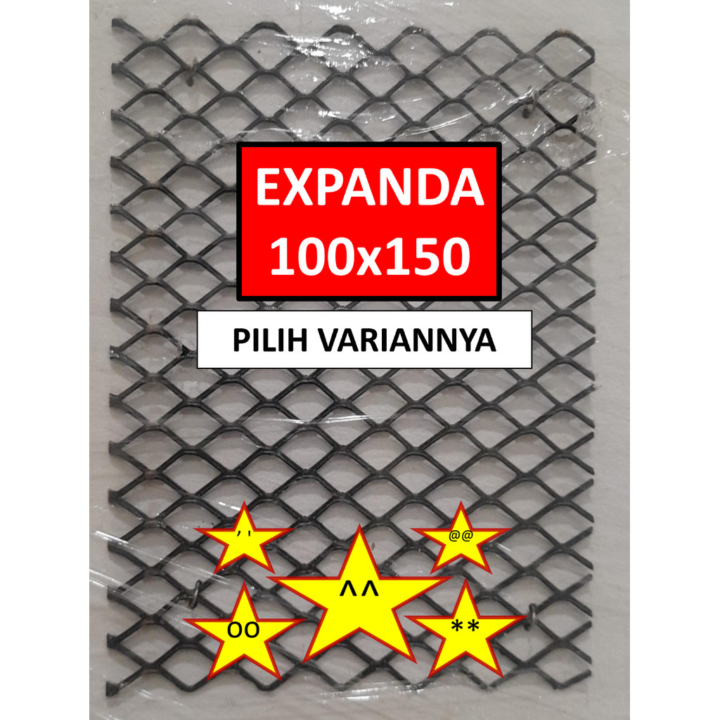 Expanded Metal - 100x150 cm - Expanda - Expanded Mesh - Plat Expanda