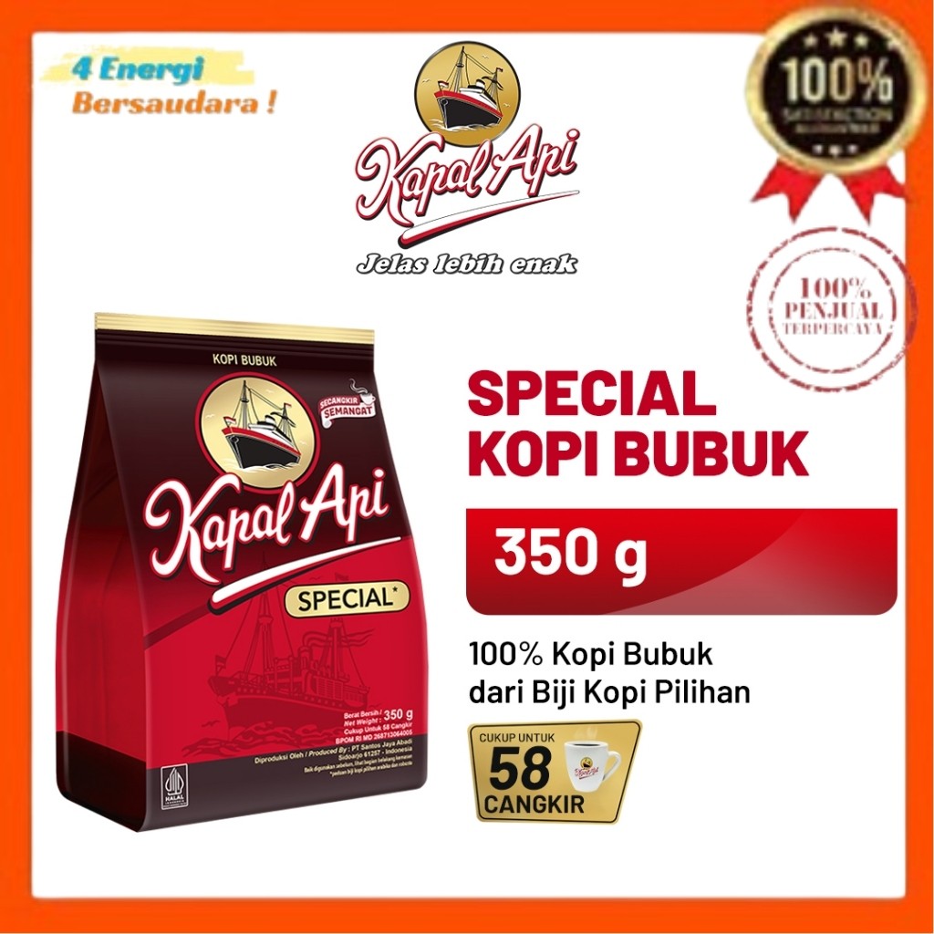 

Kopi KAPAL API Special Merah 350 gr 4 Energi Bersaudara