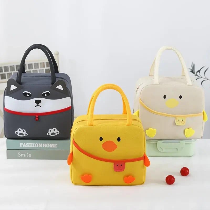 Cartoon Portable Bento Bag Children Lunch Bag for Women Thickened Lunch Box Bags for Women Bento Bag