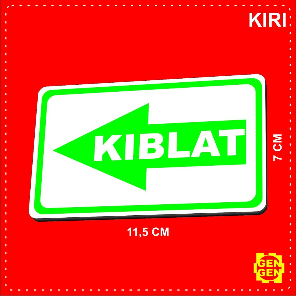 

ARAH KIBLAT - KARET 2MM