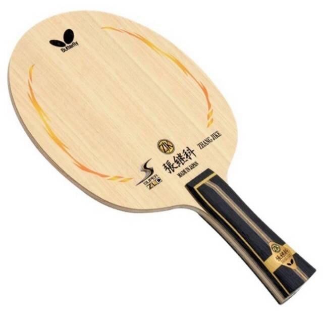 KAYU BLADE BAT BET PINGPONG TENIS MEJA BUTTERFLY ZHANG JIKE SUPER ZLC ORIGINAL JAPAN, BARU dan SEGEL