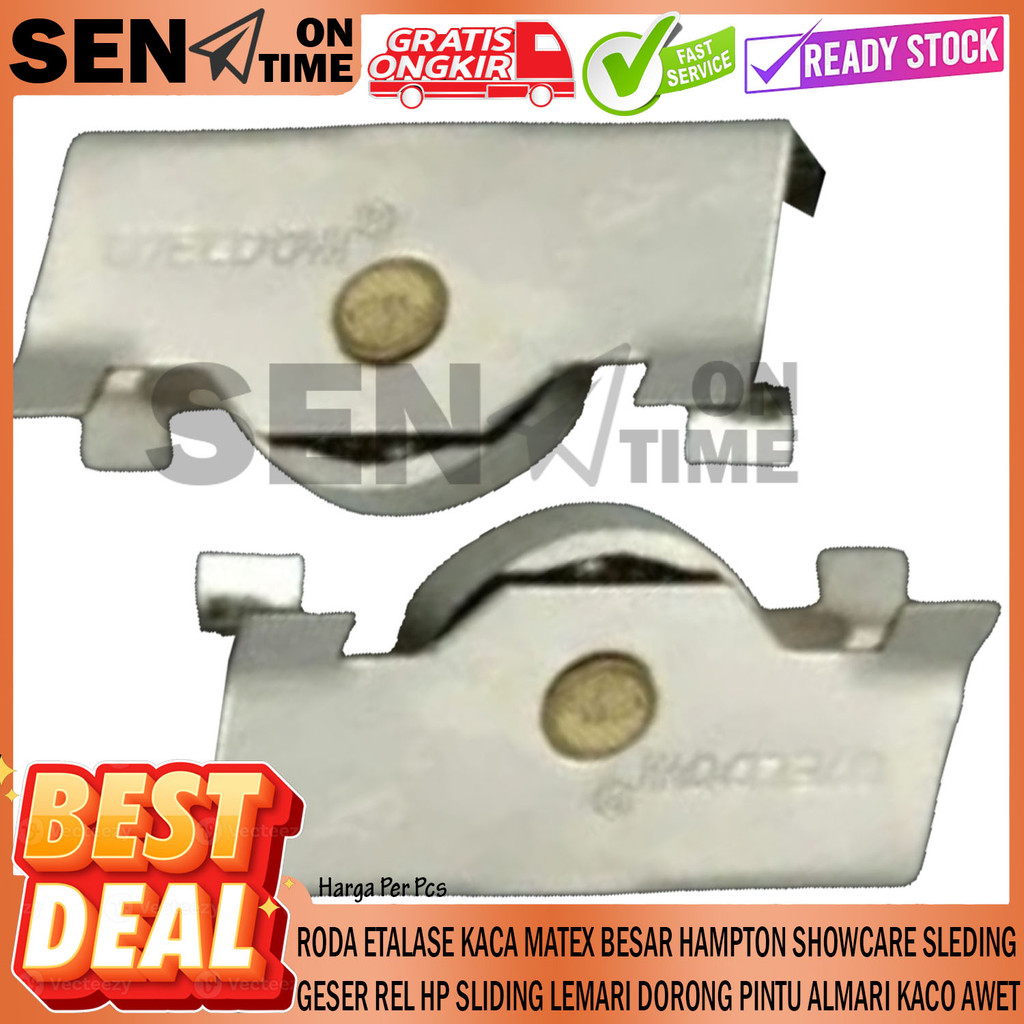 Roda Matex Besar Anti Karat Rel Etalase Kaca Geser Sliding Sleding Showcase Lemari Cabinet Kabinet A